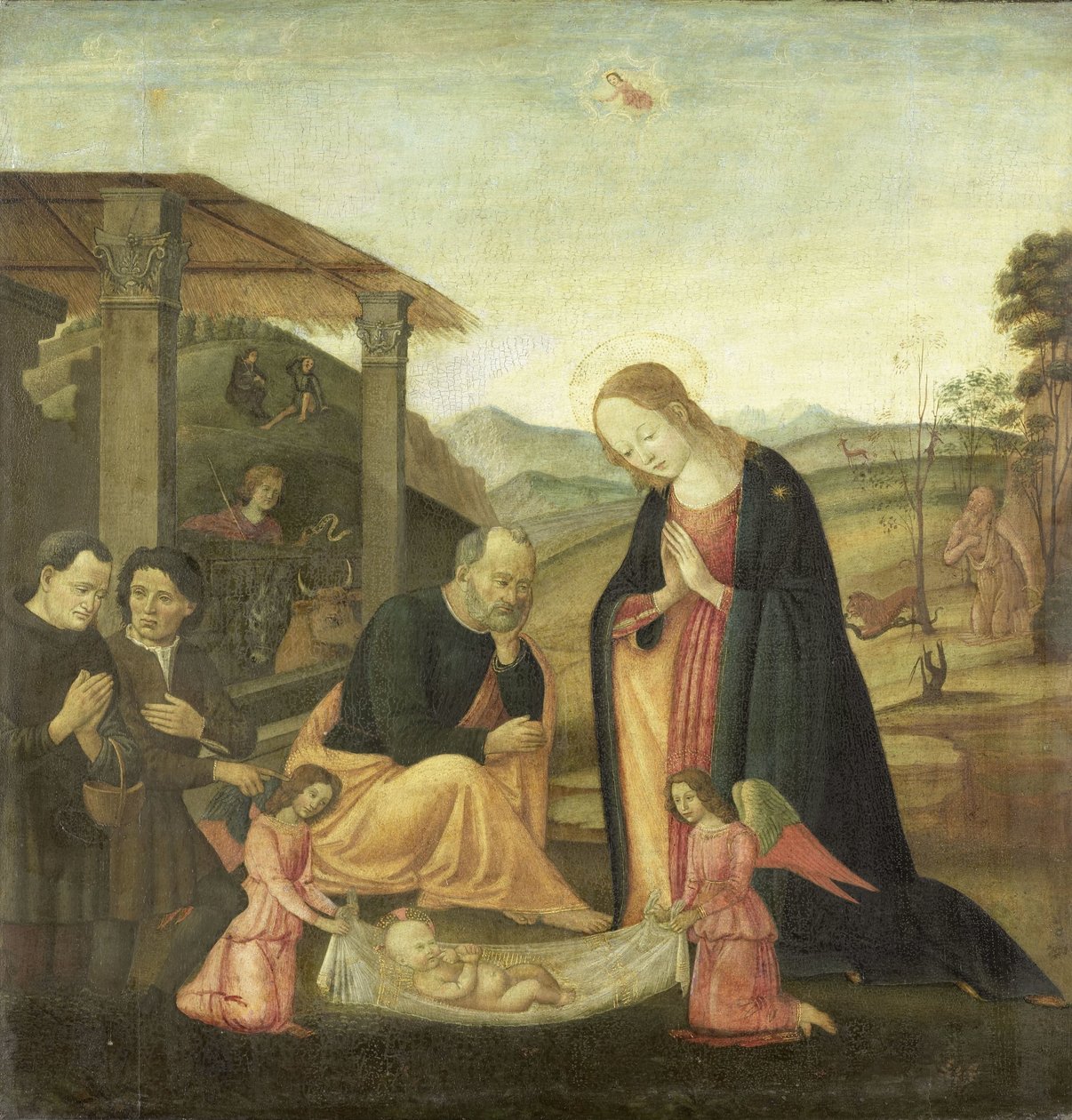 A gyermek Krisztus imádata alkotó: Jacopo del Sellaio (circle of)