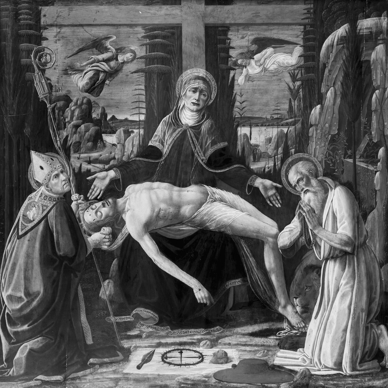 Krisztus siratása alkotó: Jacopo del Sellaio