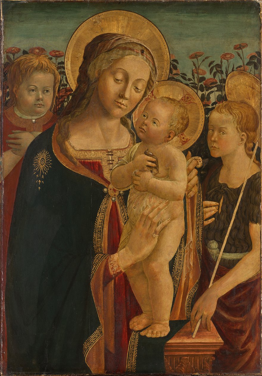 Mária a gyermekkel alkotó: Jacopo del Sellaio