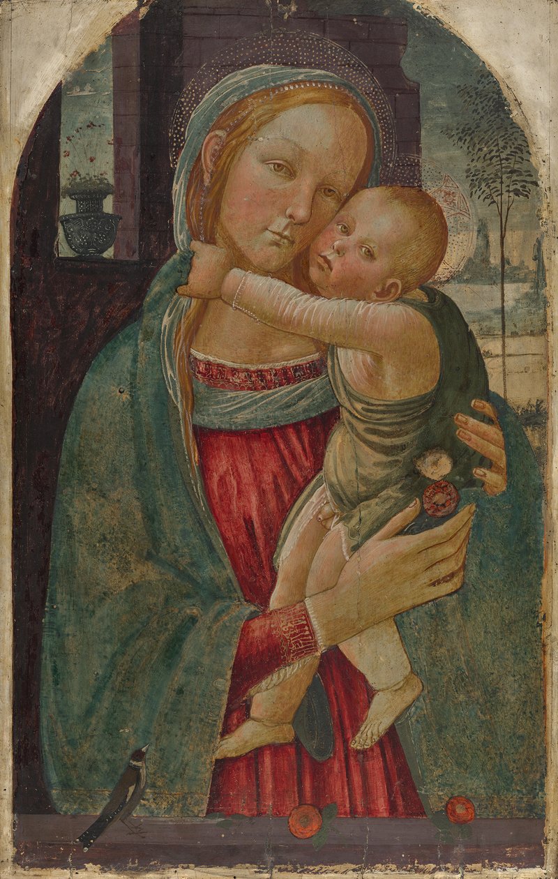 Mária a gyermekkel alkotó: Jacopo del Sellaio
