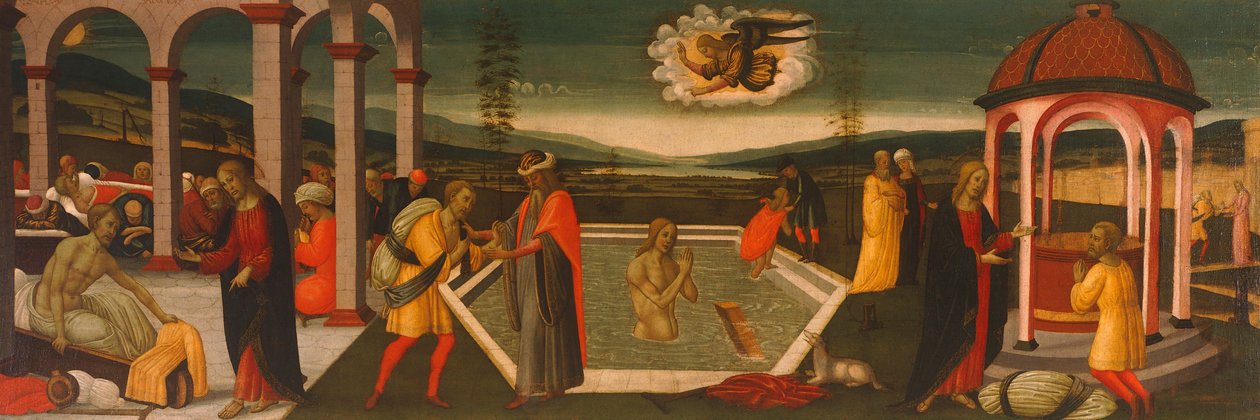 Bethesda medencéje, Jacopo del Sellaio (1441-1493) alkotó: Jacopo del Sellaio