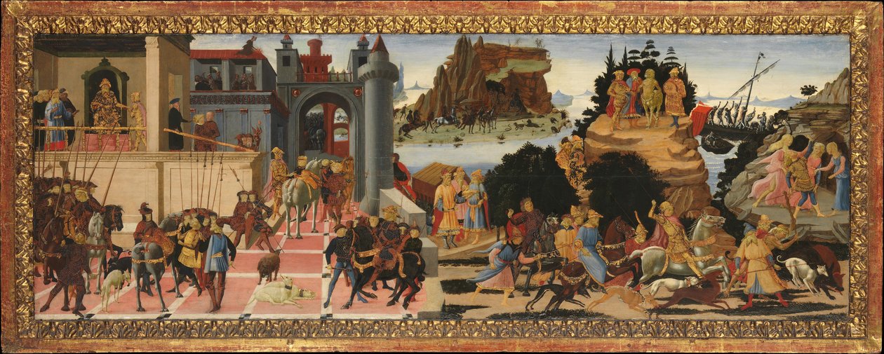 Jelenetek az Argonauták történetéből, kb. 1465. alkotó: Jacopo del Sellaio