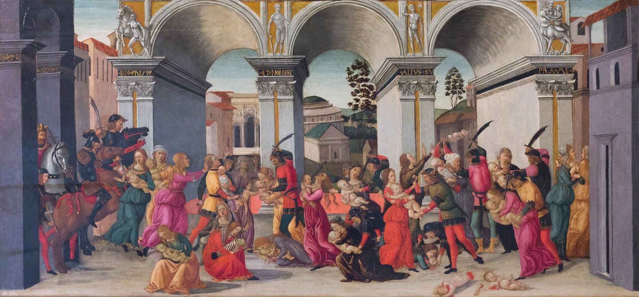 Az ártatlanok mészárlása alkotó: Jacopo del Sellaio