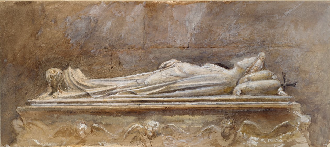 Ilaria del Carretto sírja a luccai dómban, 1874. augusztus 10. és szeptember 26. alkotó: Jacopo della Quercia