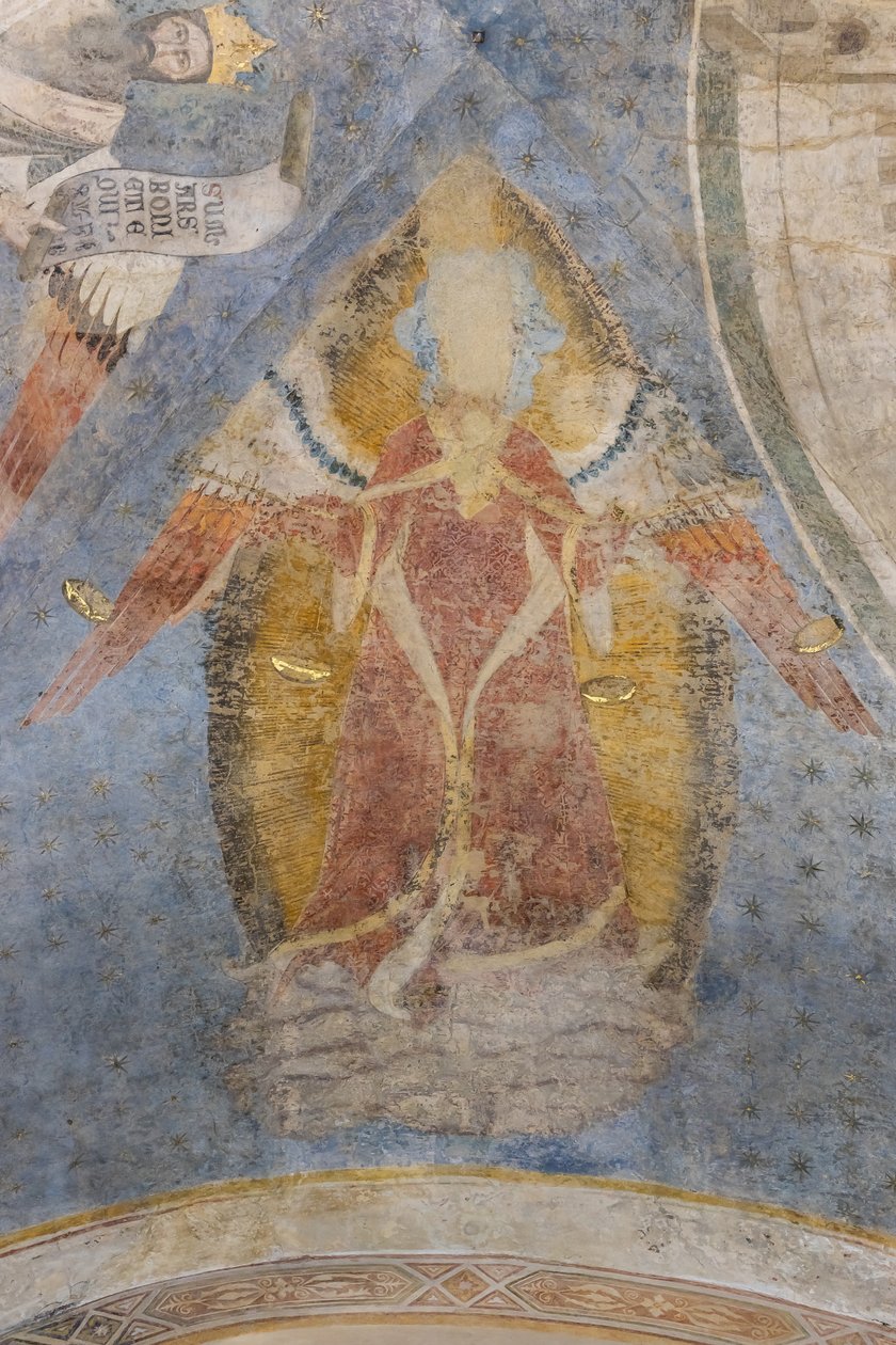 Az igazságosság allegóriája, a boltozat részlete (freskó) alkotó: Jacopo di Cione
