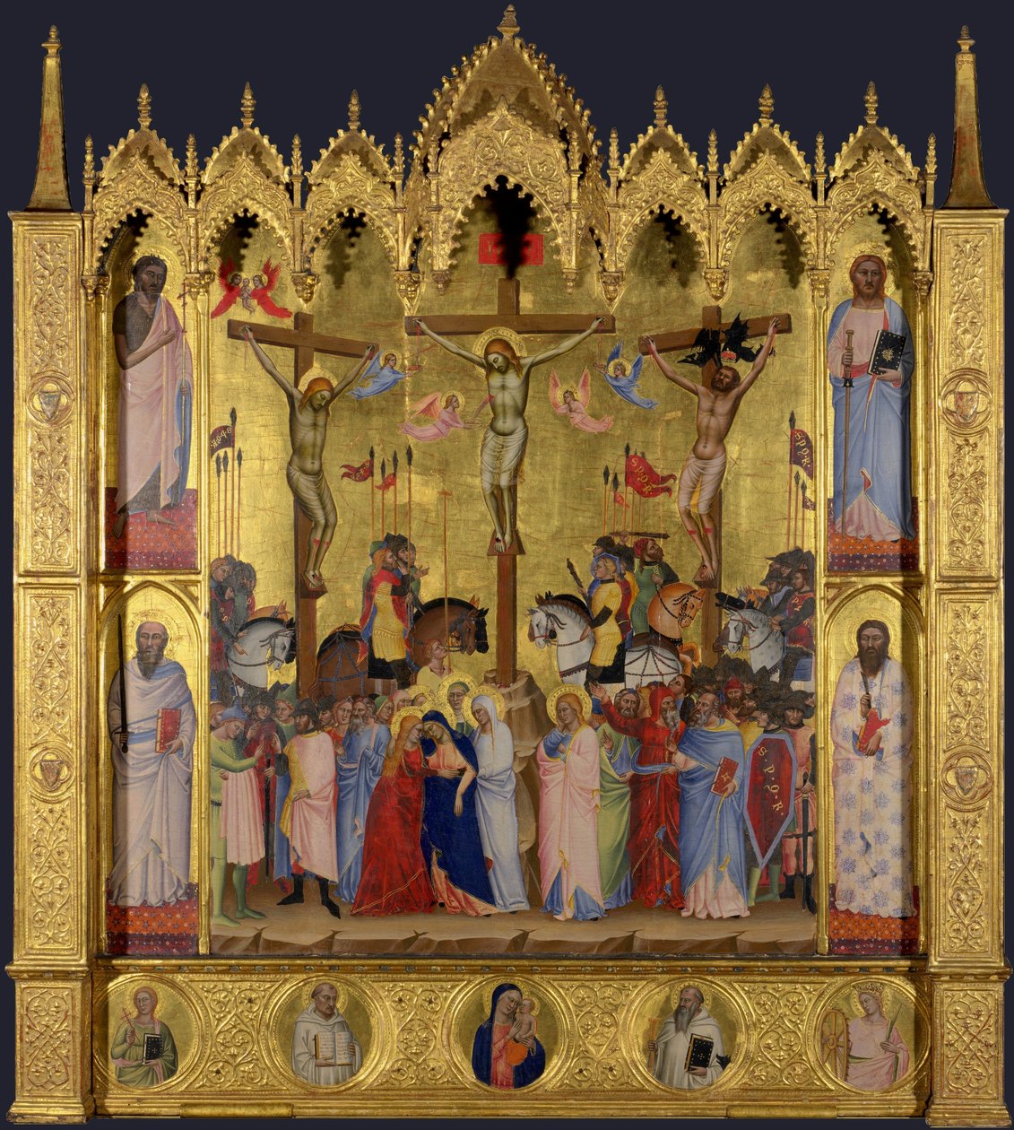 Keresztre feszítés alkotó: Jacopo di Cione