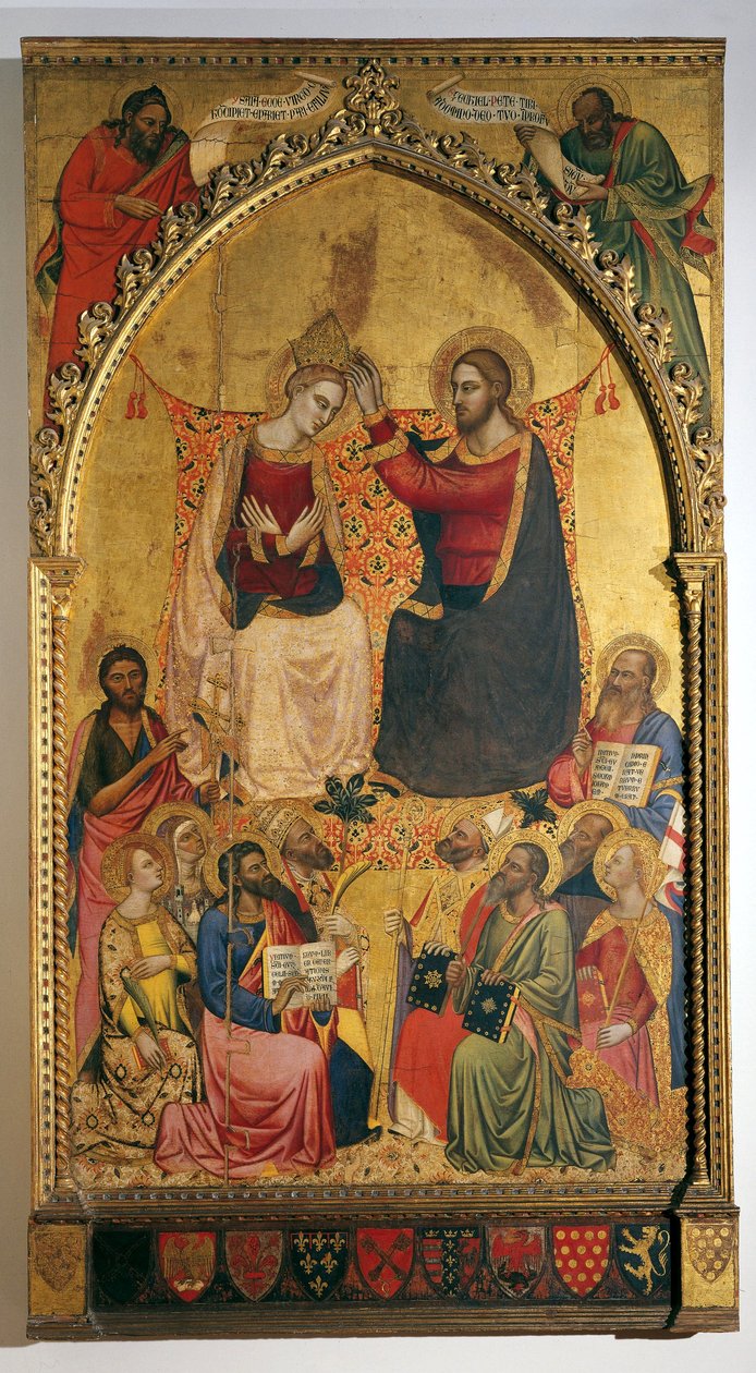 Szűz Mária és a szentek megkoronázása alkotó: Jacopo di Cione