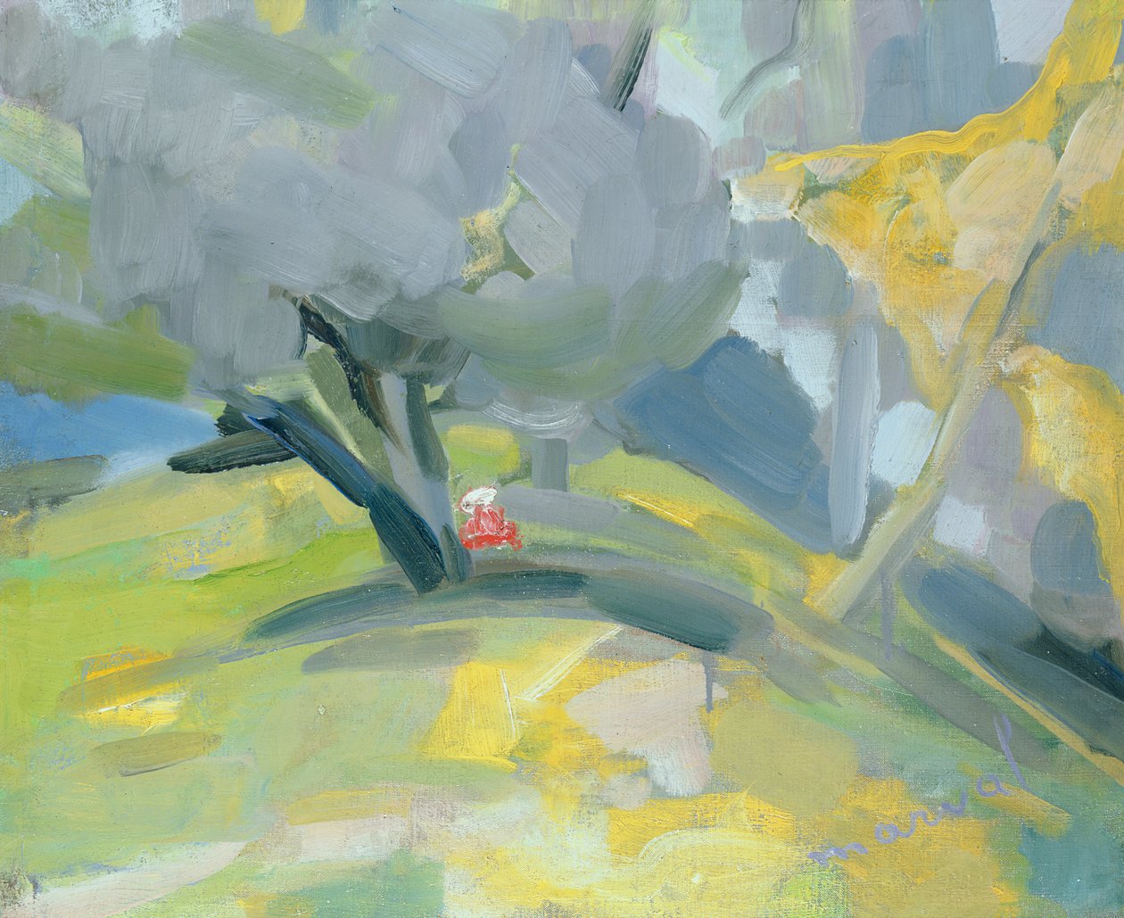 Parc Monceau, Párizs, 1912-1913 körül alkotó: Jacqueline Marval