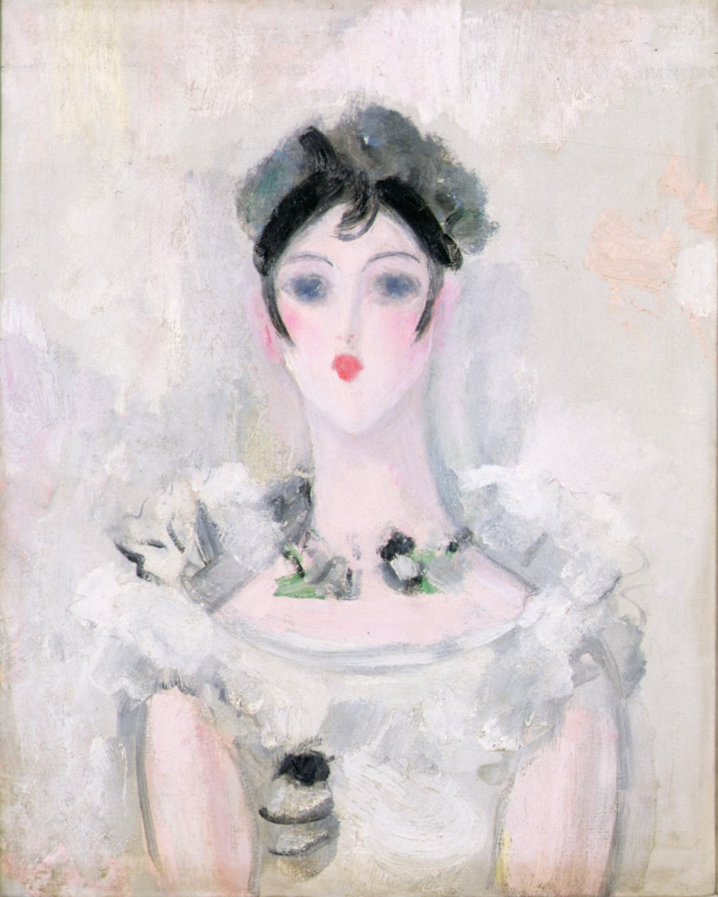 Fiatal nő portréja, csipke míderrel, 1925-1926 körül (olaj, vászon) alkotó: Jacqueline Marval