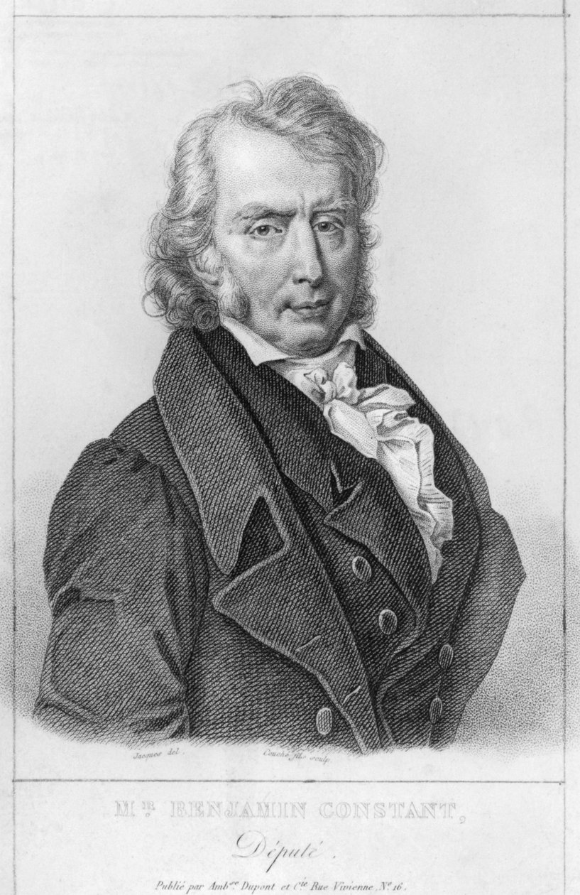 Henri Benjamin Constant de Rebecque (1767-1830) mint helyettes, vésette Louis Francois Couche (1782-1849) alkotó: Jacques