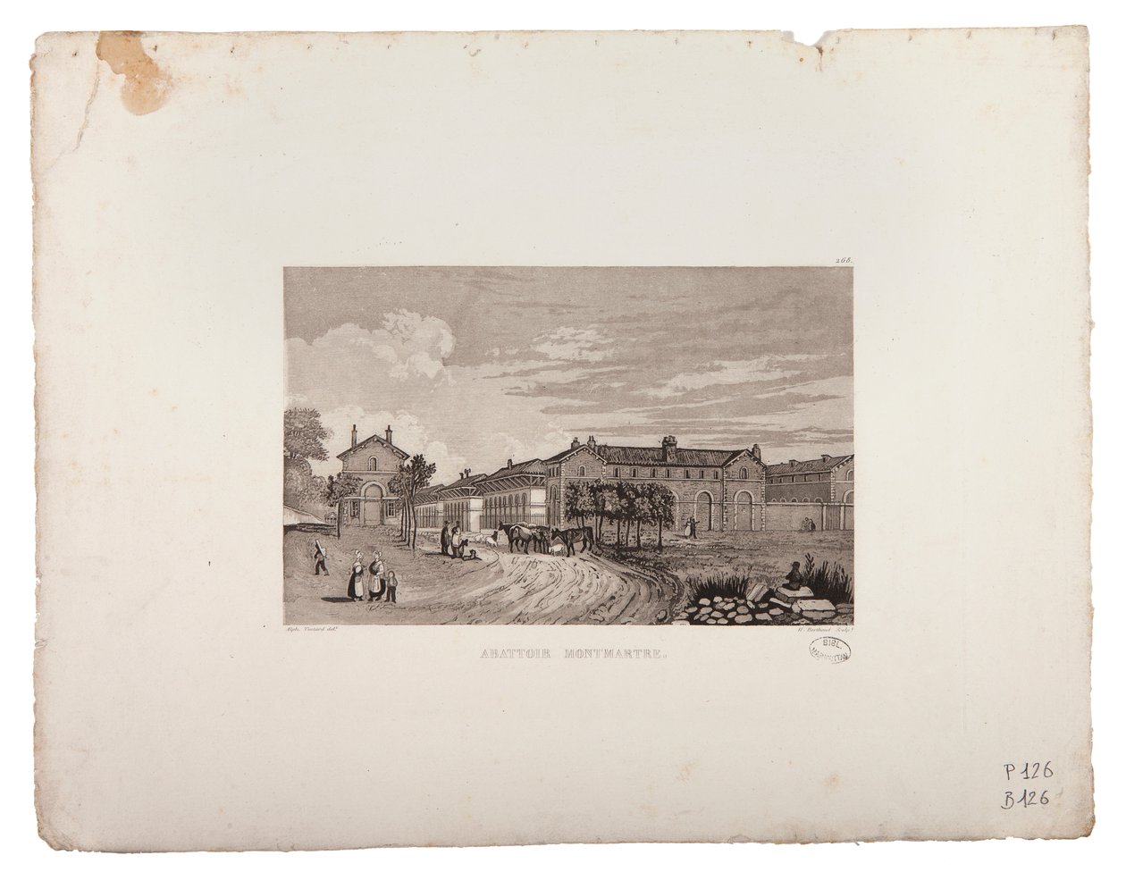 Montmartre Vágóhíd alkotó: Jacques Alphonse Testard