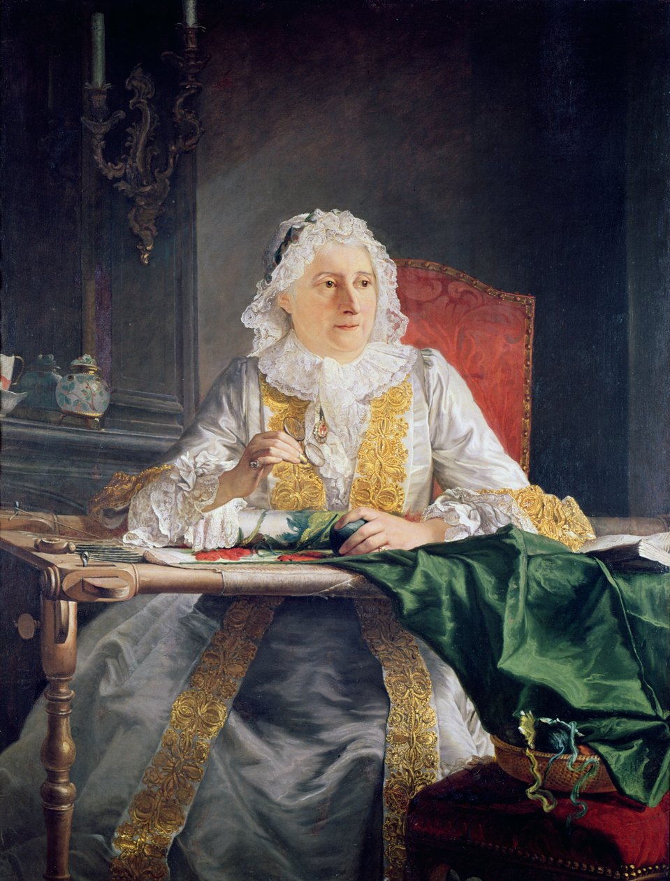 Madame Antoine Crozat portréja, 1741 alkotó: Jacques Andre Joseph Camelot Aved