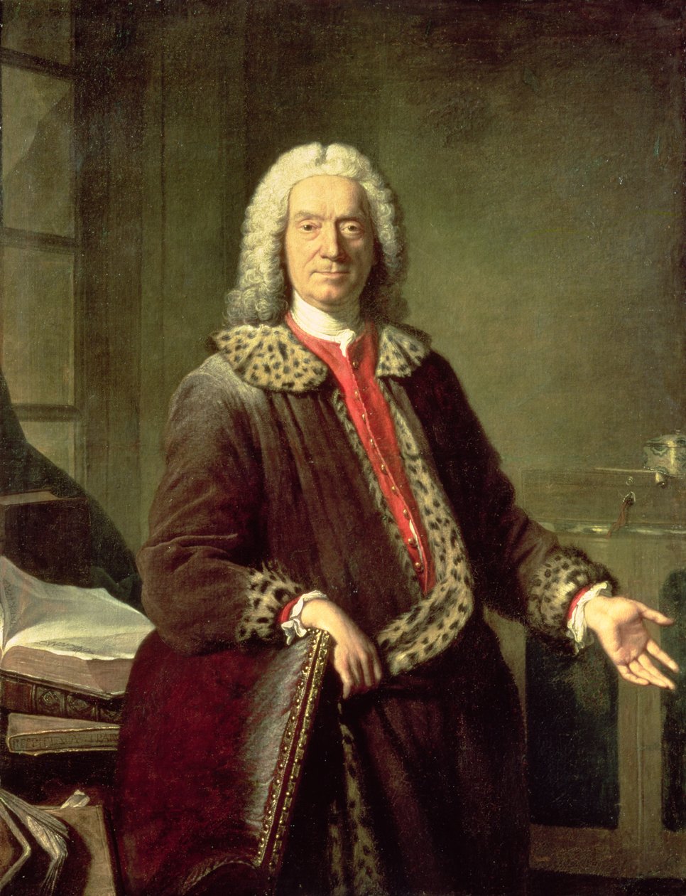Prosper Jolyot de Crebillon (1679-1762) portréja, 1746 alkotó: Jacques Andre Joseph Camelot Aved