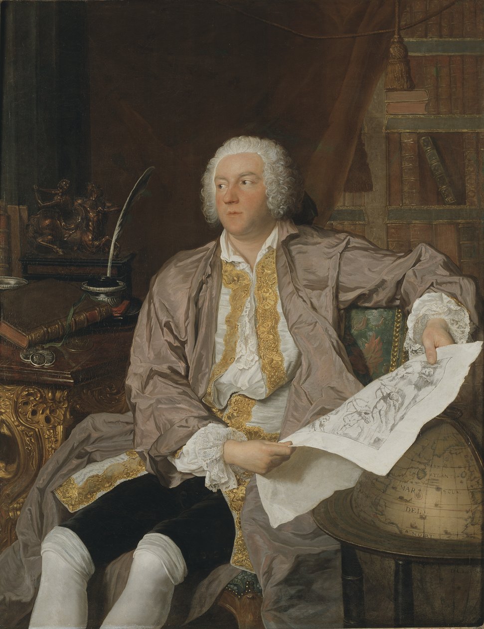 Carl Gustaf Tessin gróf (1695-1770) alkotó: Jacques Andre Joseph Camelot Aved