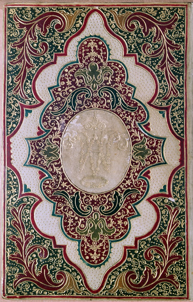 Mozaik kötés, 1745 körüli (bőr) alkotó: Jacques Antoine Derome