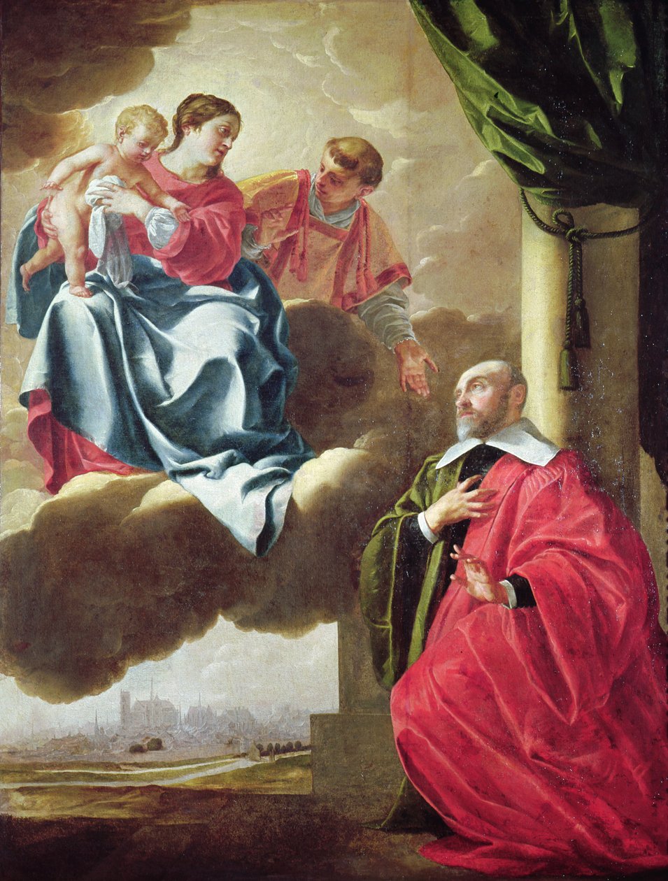 Pierre Tullier Szűz és gyermek és Szent István előtt alkotó: Jacques Blanchard