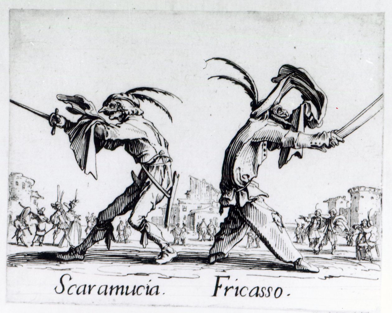 Balli de Sfessania, 1622 körül alkotó: Jacques Callot