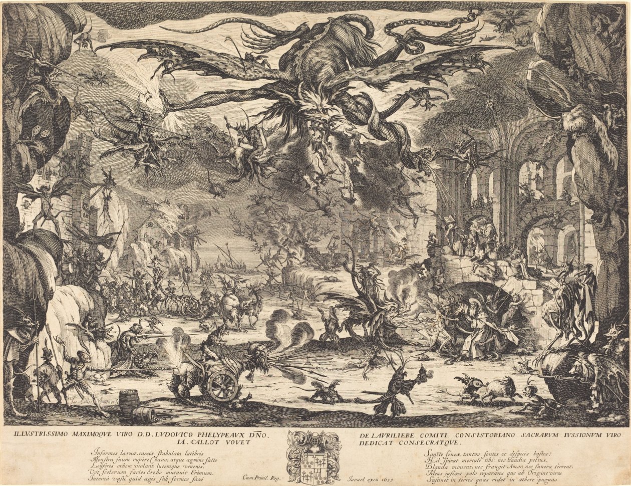 Szent Antal kísértése [2. Változat] alkotó: Jacques Callot