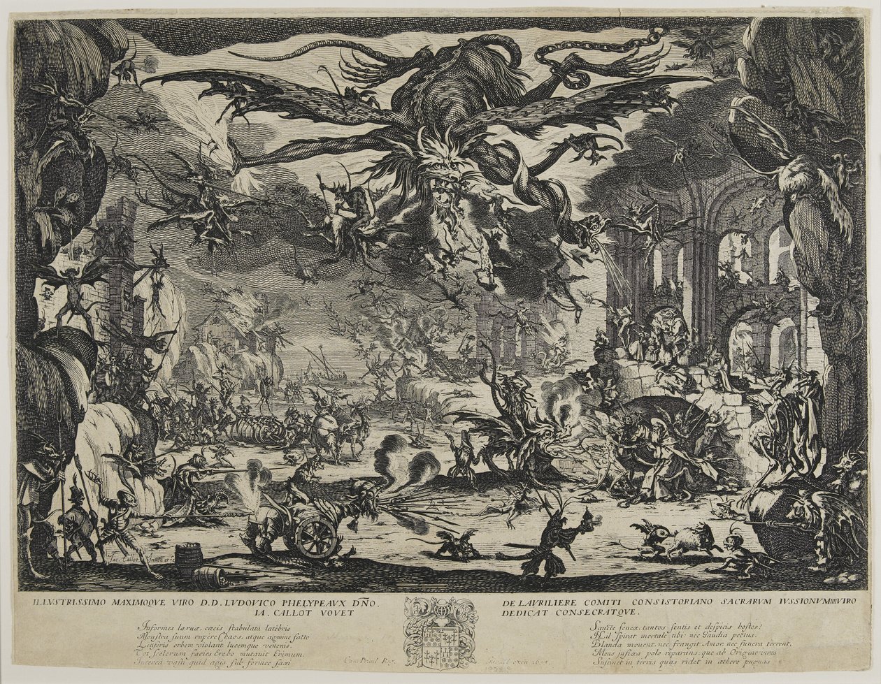 Szent Antal megkísértése, 1635 alkotó: Jacques Callot