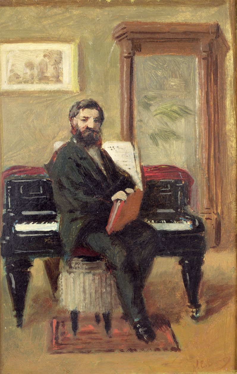 Claude Achille Debussy (1862-1918) a zongoránál alkotó: Jacques Emile Blanche
