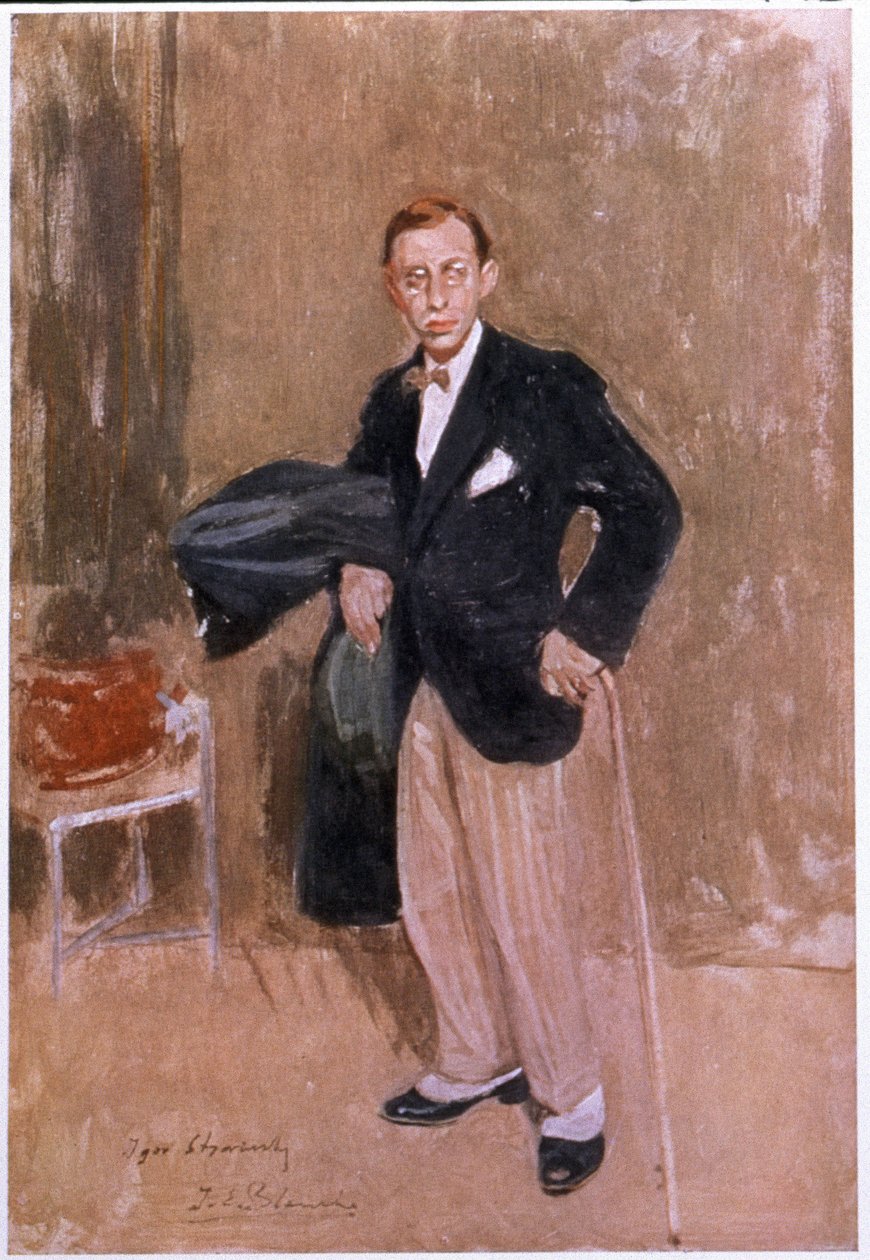 Igor Sztravinszkij, 1916 körül alkotó: Jacques Emile Blanche