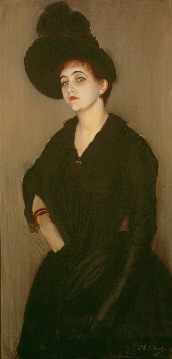 Madame Vasnier portréja, 1888 alkotó: Jacques Emile Blanche