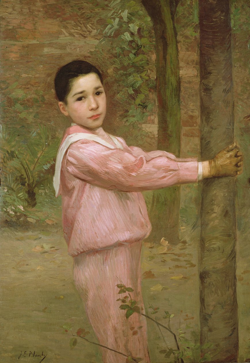 Rózsaszín tengerészruhás fiú portréja alkotó: Jacques Emile Blanche