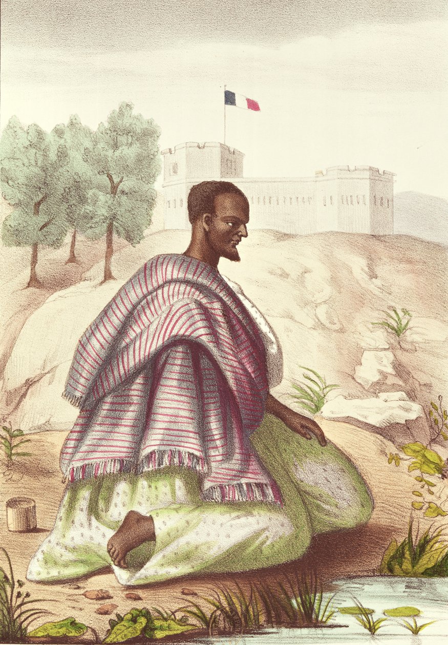 Szenegáli Marabout, Boilat abbé Les Esquisses Senegalaises című művéből, 1853 alkotó: Jacques Francois Gauderique Llanta