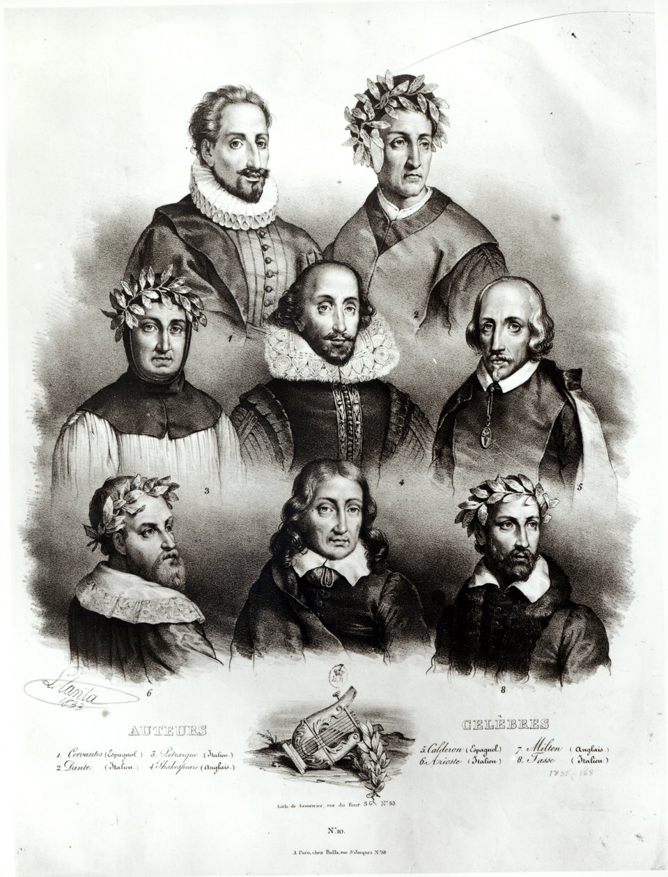 Híres szerzők, 1833 alkotó: Jacques Francois Gauderique Llanta