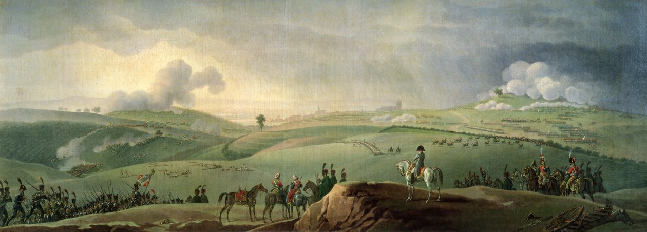I. Napóleon (1769-1821) Az austerlitzi csatát megfigyelve, 1805. december 2. alkotó: Jacques Francois Joseph Swebach