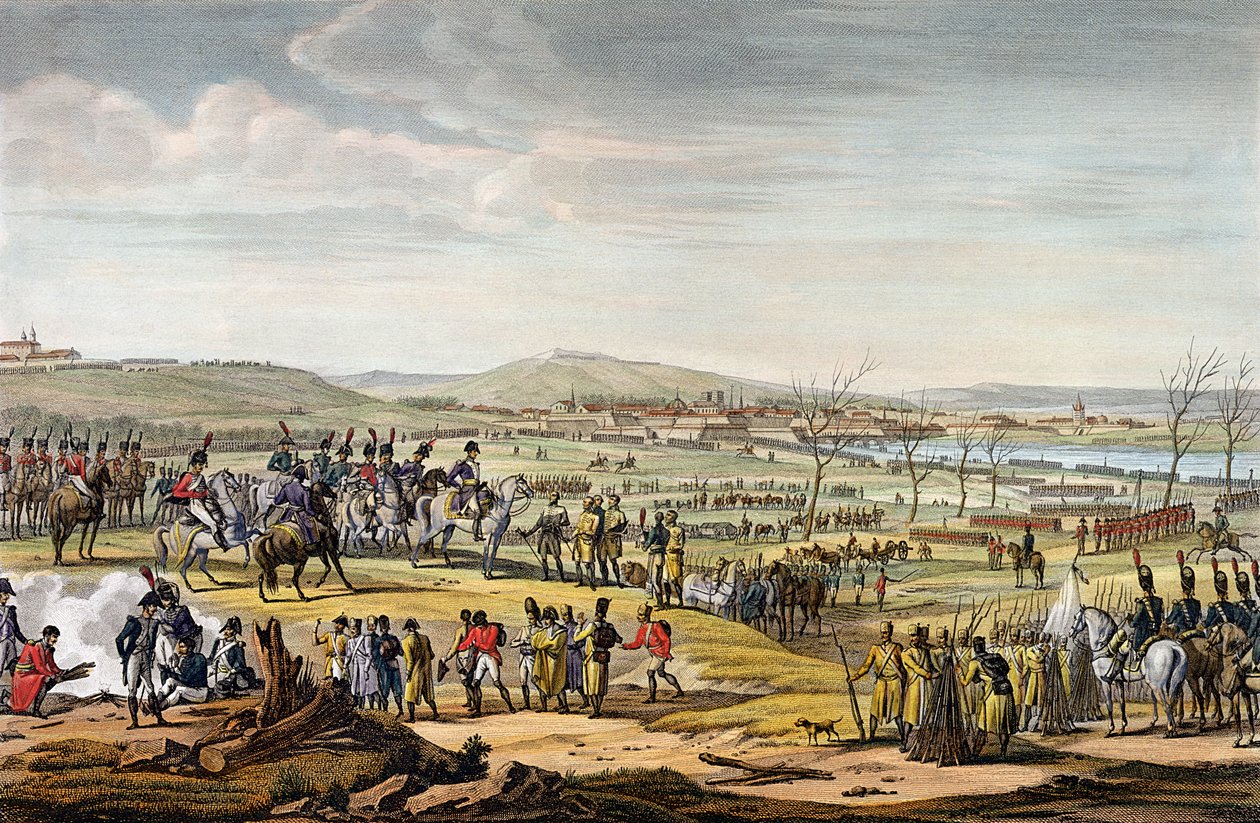 Ulm elfoglalása, 1805. október 17., vésette Louis Francois Couche (1782-1849) (akvatinta) alkotó: Jacques Francois Joseph Swebach