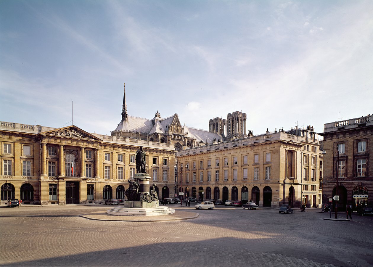 Kilátás a Place Royale déli oldalára alkotó: Jacques Germain Soufflot