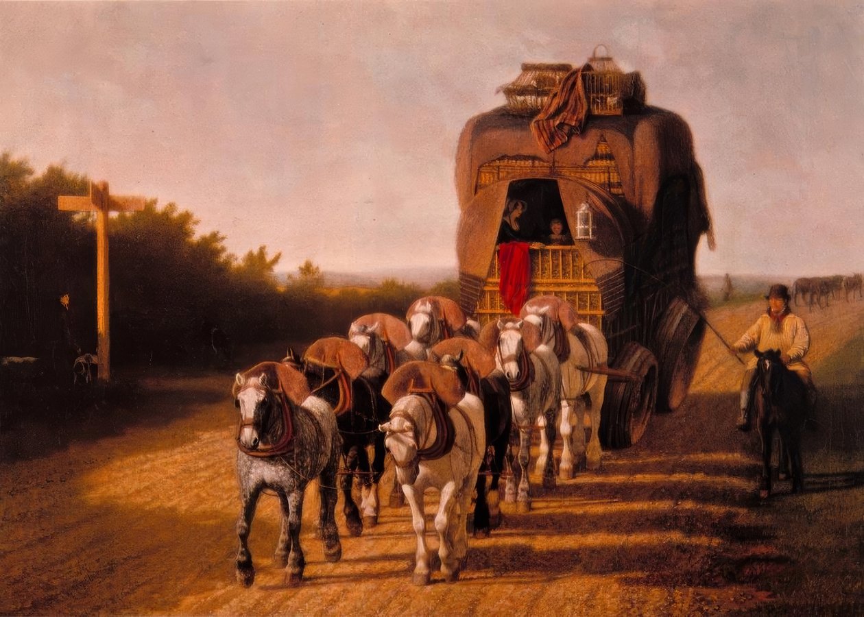Ludlow csomagpostája alkotó: Jacques Laurent Agasse