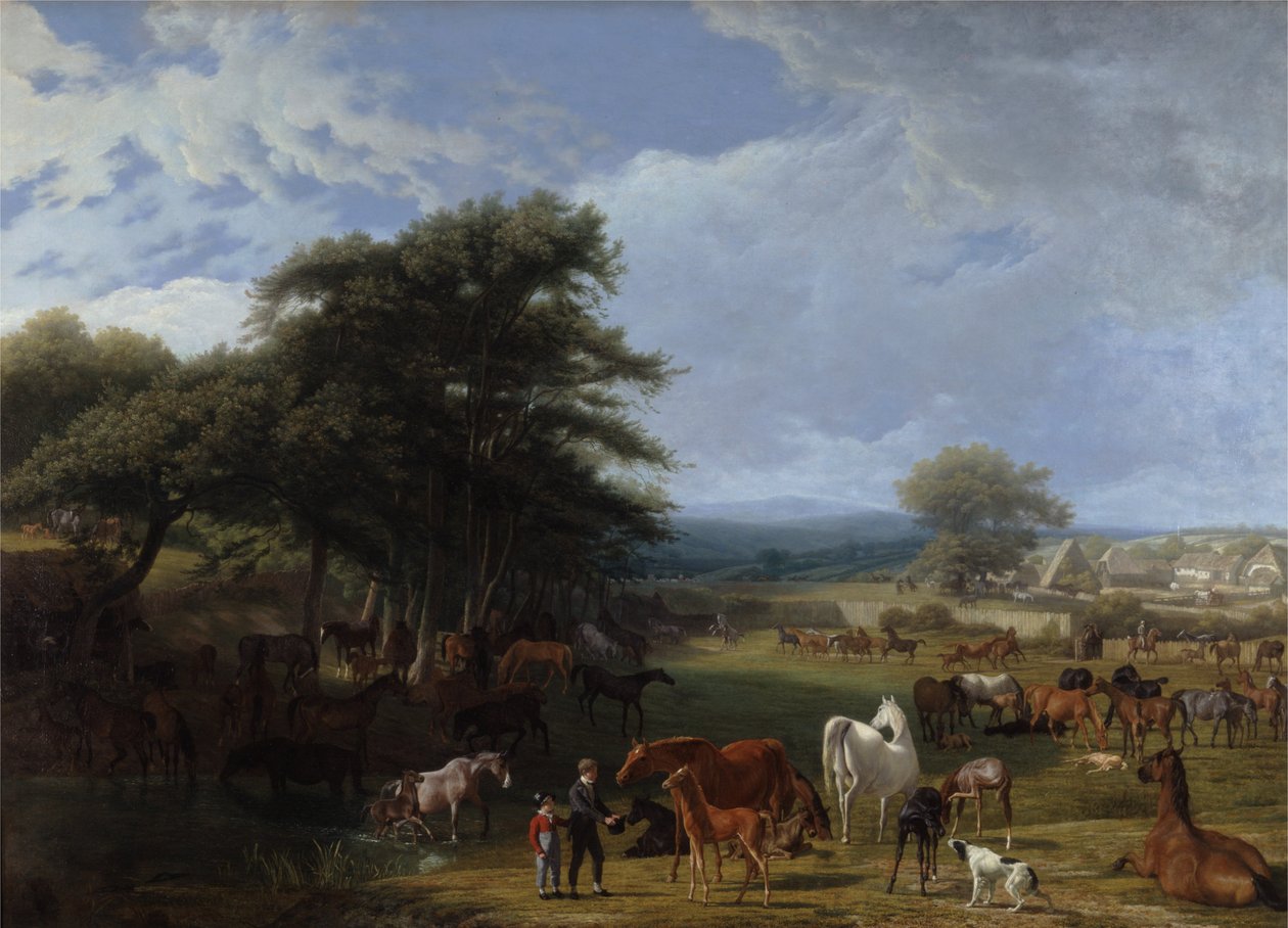 Lord Riverss Ménesbirtok, Stratfield Saye alkotó: Jacques Laurent Agasse