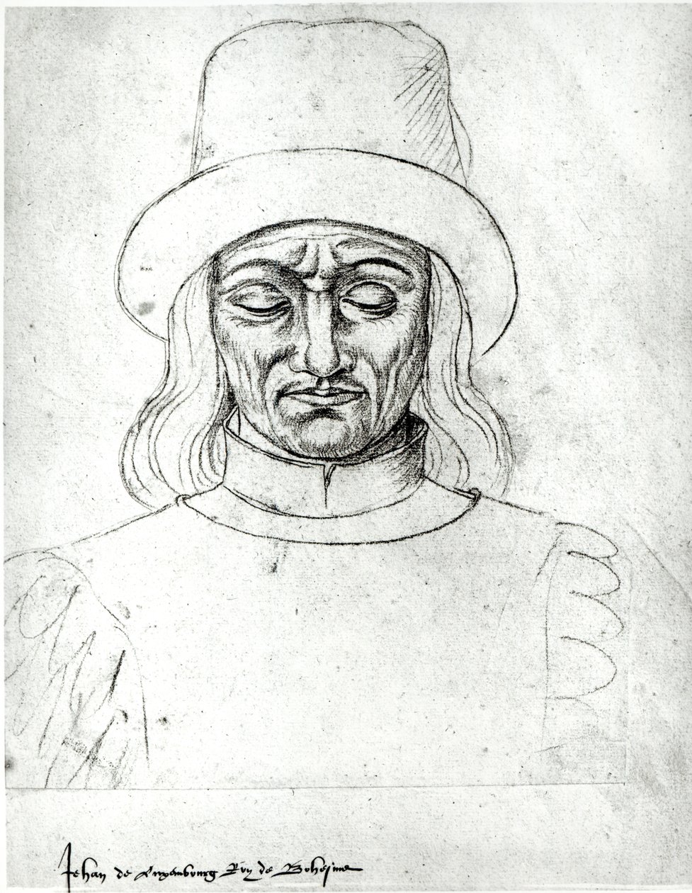 Ms.266 fol.171 Luxemburgi János (1296-1346), Csehország királya, a „Recueil d