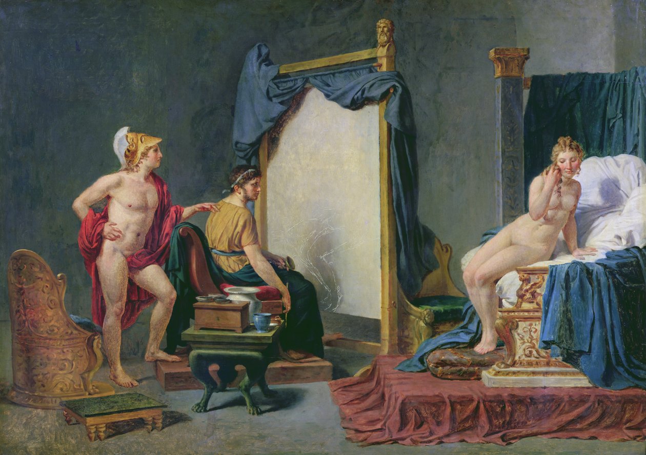 Apelles festménye Campaspe Nagy Sándor jelenlétében (Kr. e. 356-323) alkotó: Jacques Louis David