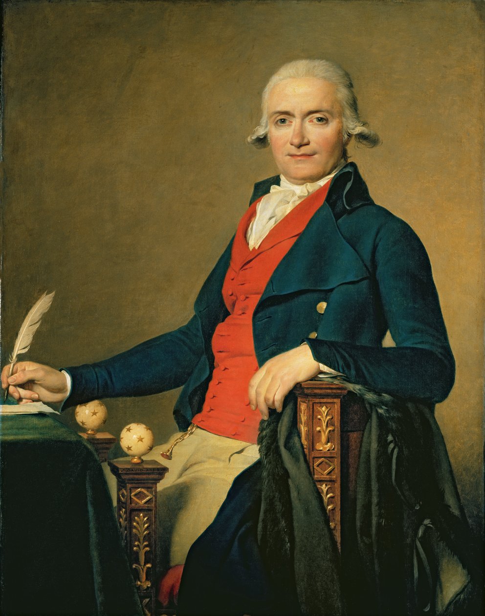 Gaspard Meyer (1749-98) vagy A vörös mellényes férfi, 1795 alkotó: Jacques Louis David
