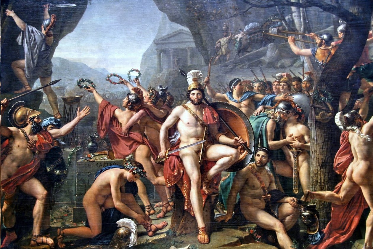 Leonidas és a Thermopylae alkotó: Jacques Louis David