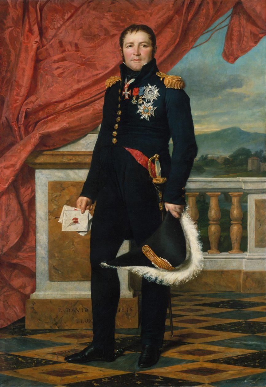 Étienne Maurice Gérard francia politikus és katona portréja alkotó: Jacques Louis David