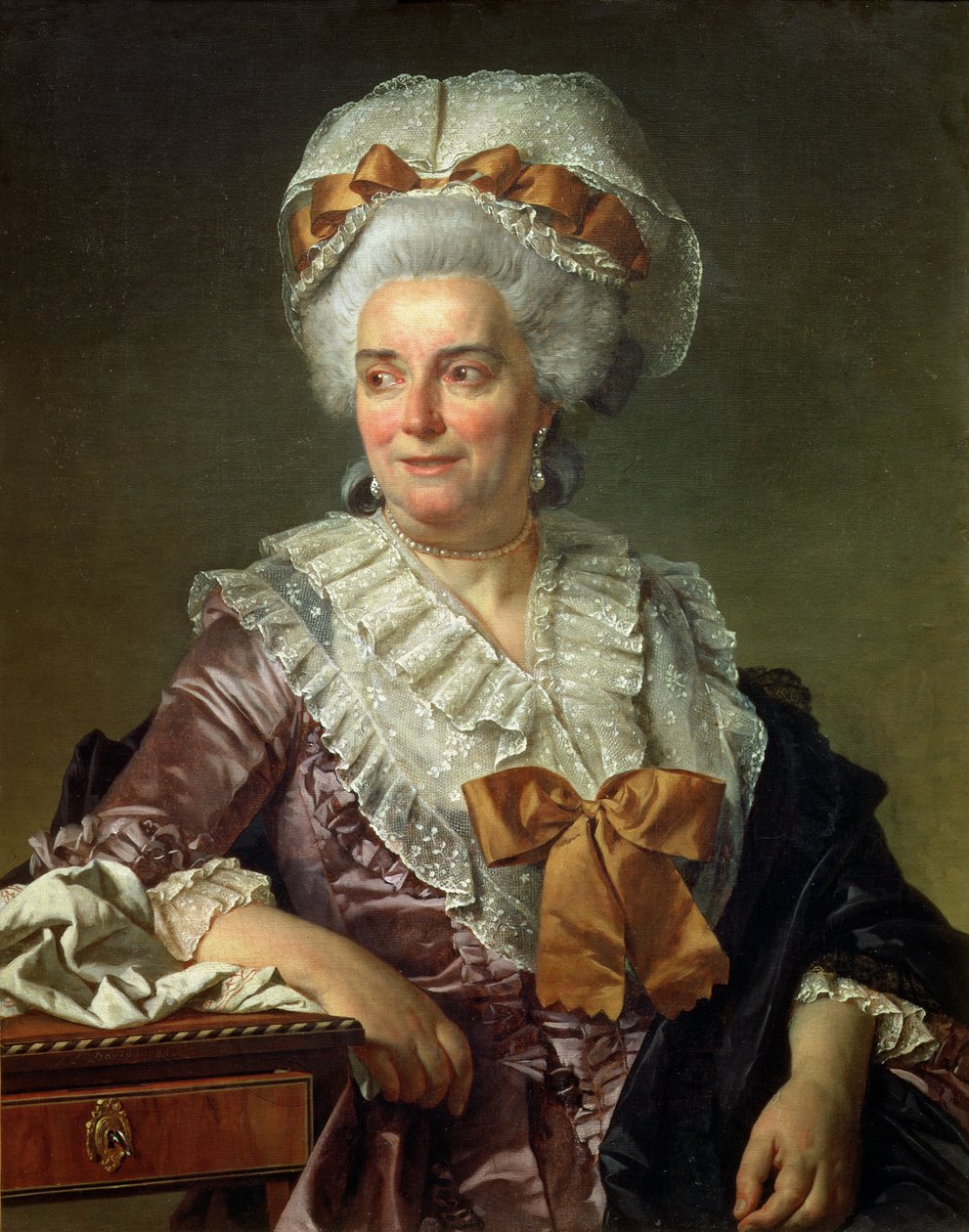 Madame Charles-Pierre Pecoul, született Potain, a művész anyósa portréja, 1784 (férje portréját lásd a 82877-es képen). alkotó: Jacques Louis David
