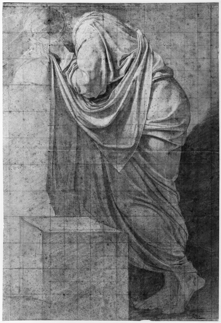 Tanulmány a Szókratész halálához, 1787 körül alkotó: Jacques Louis David