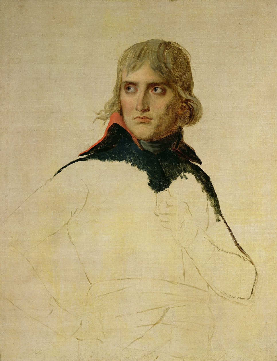 Bonaparte tábornok (1769-1821) befejezetlen portréja 1797-98 körül alkotó: Jacques Louis David