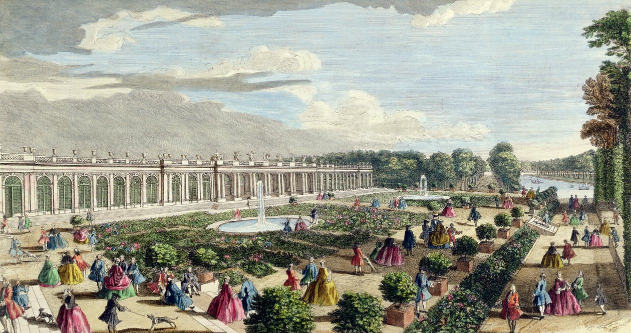 Kilátás a Chateau de Trianonra, a Parterre felé (lásd még: 171645) alkotó: Jacques Rigaud