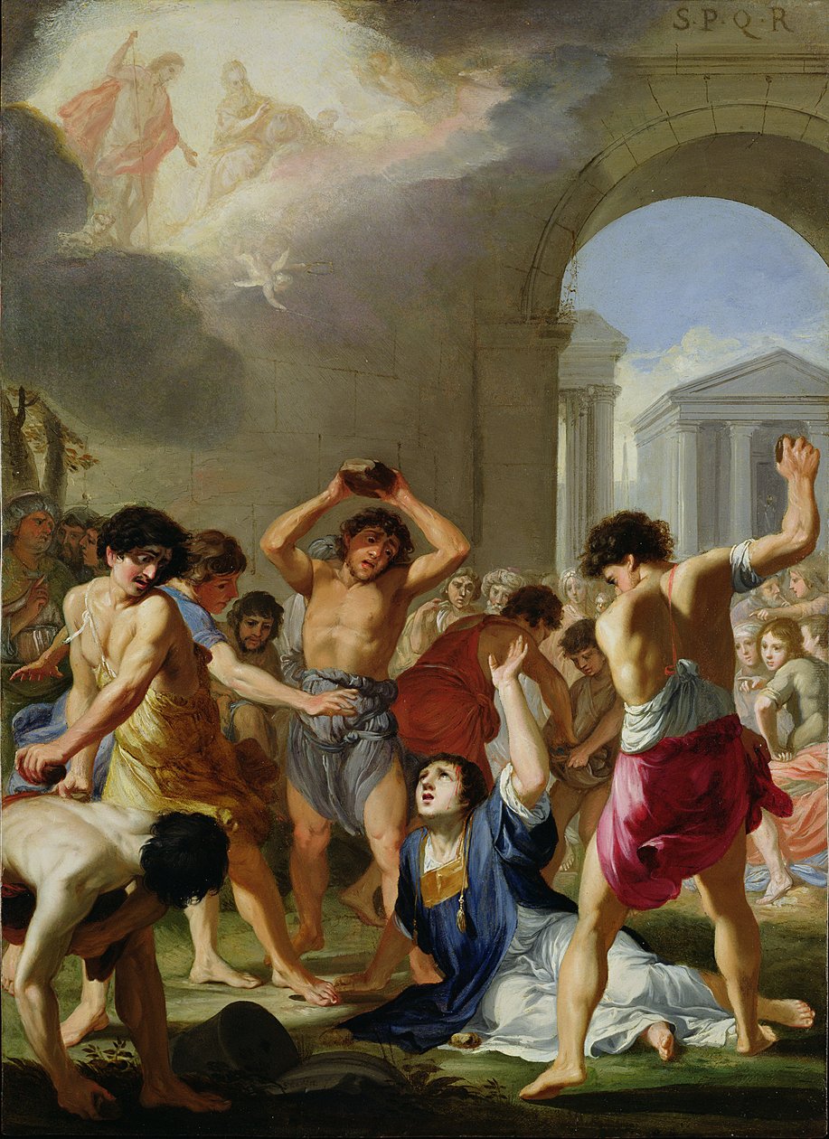 Szent István vértanúsága, 1623 körül (olaj, réz) alkotó: Jacques Stella