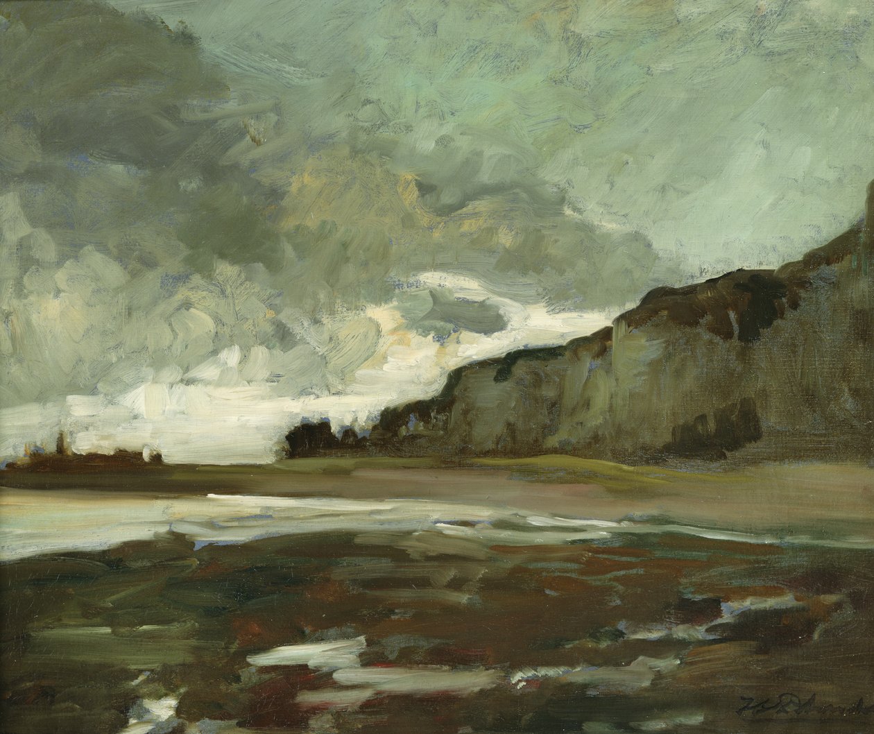 A Dieppe-i sziklák alkotó: Jacques Emile Blanche