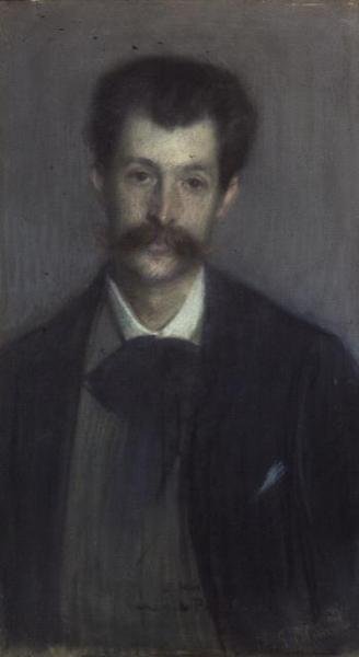 Georges de Porto-Riche (1849-1930) (pasztell) alkotó: Jacques Emile Blanche