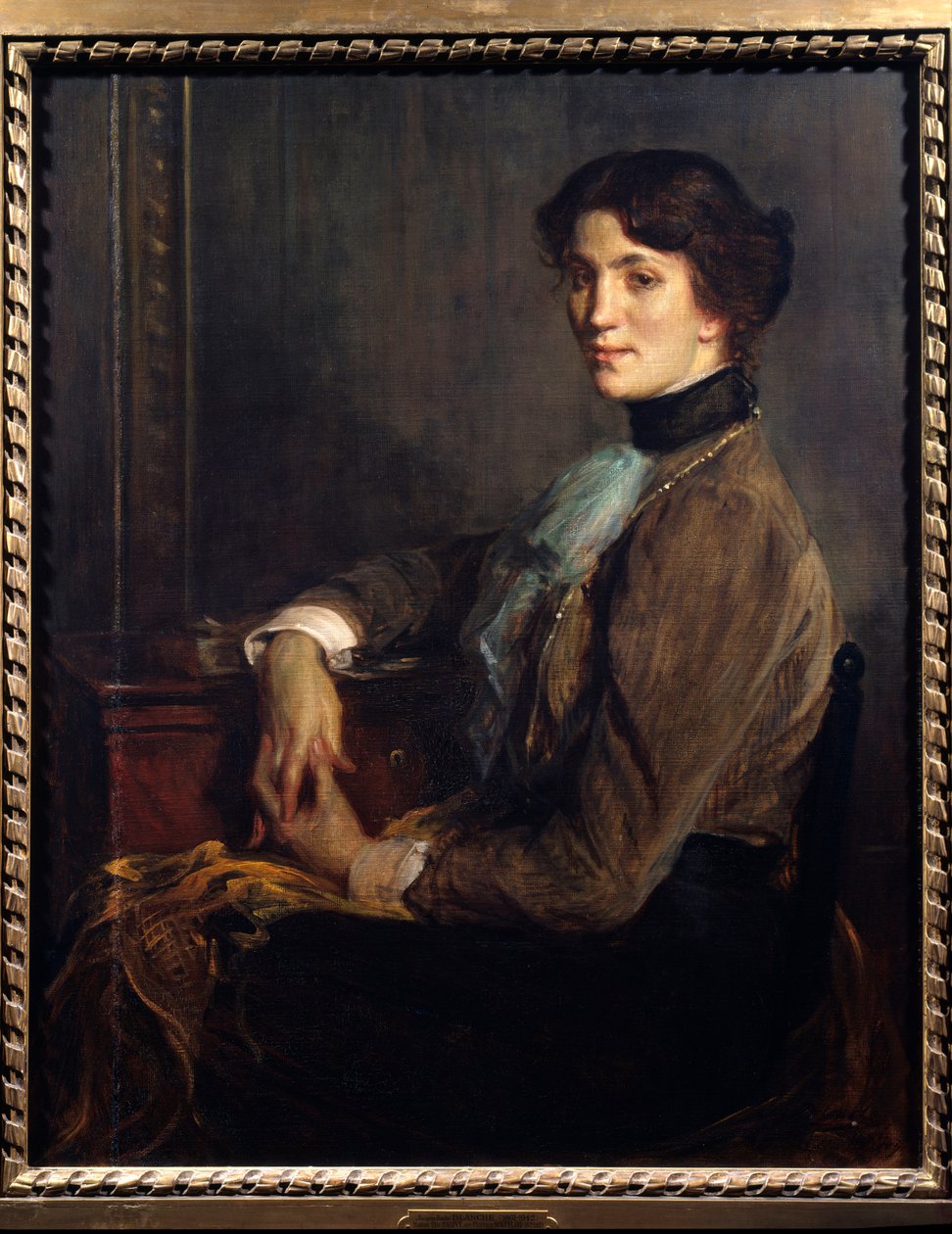 A leveles nő portréja, Florence Halevy (1877-1957), Elie Halevy (1870-1937) író felesége alkotó: Jacques Emile Blanche