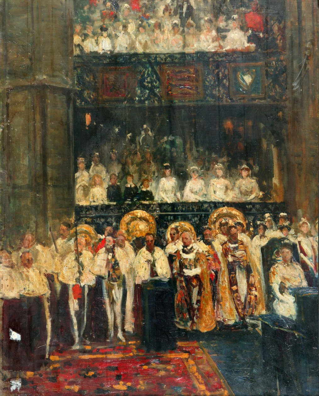 V. György koronázása alkotó: Jacques Emile Blanche