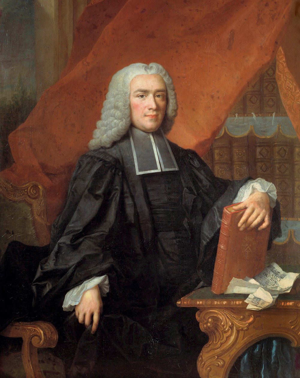 Portrait of Nicolas Rene Berryer (1703-1762) police lieutenant Painting by Jacques Francois (Jacques-François) Delyen (1684-1761) 18th century Sun. 1,05x1,38 m Troyes, musee des Beaux Arts - Portrait of Nicolas Rene Berryer (1703-1762) Lieutenant General o alkotó: Jacques François Delyen