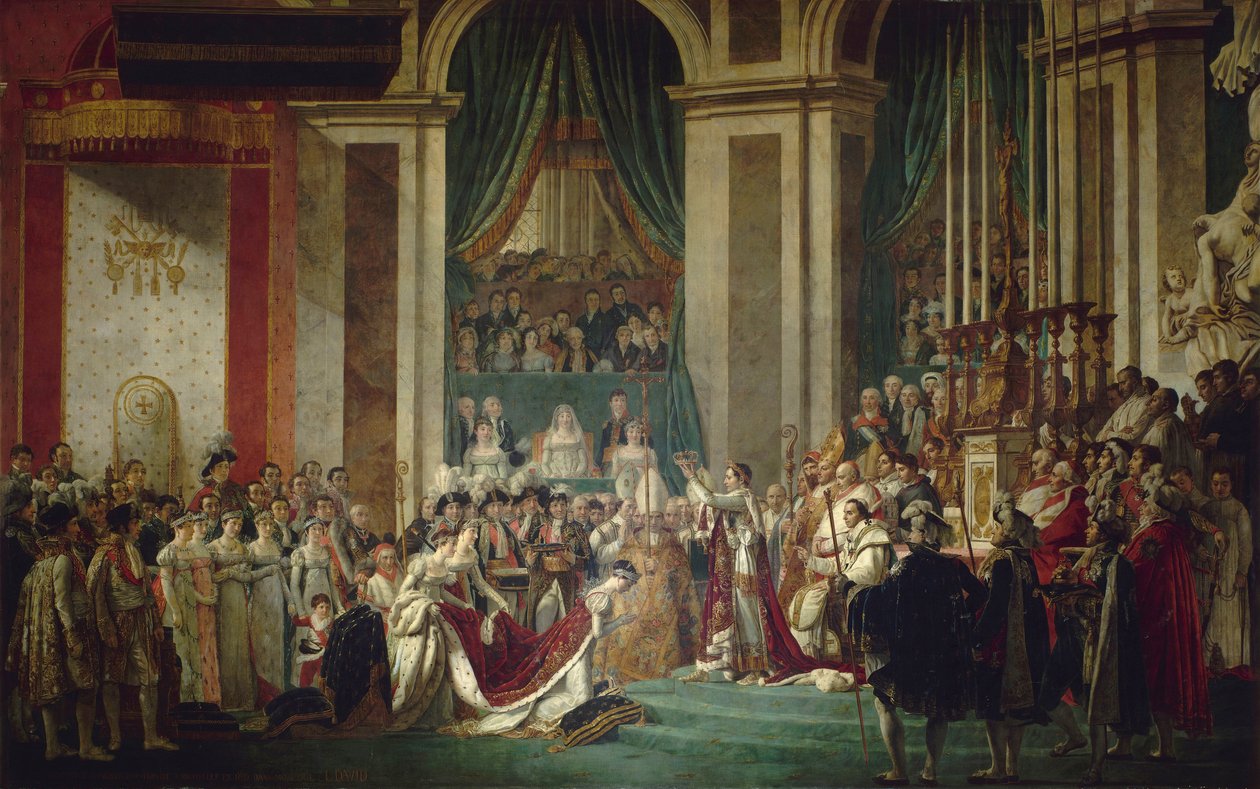 A császár és a császárné koronázása, 1804. december 2 alkotó: Jacques Louis David